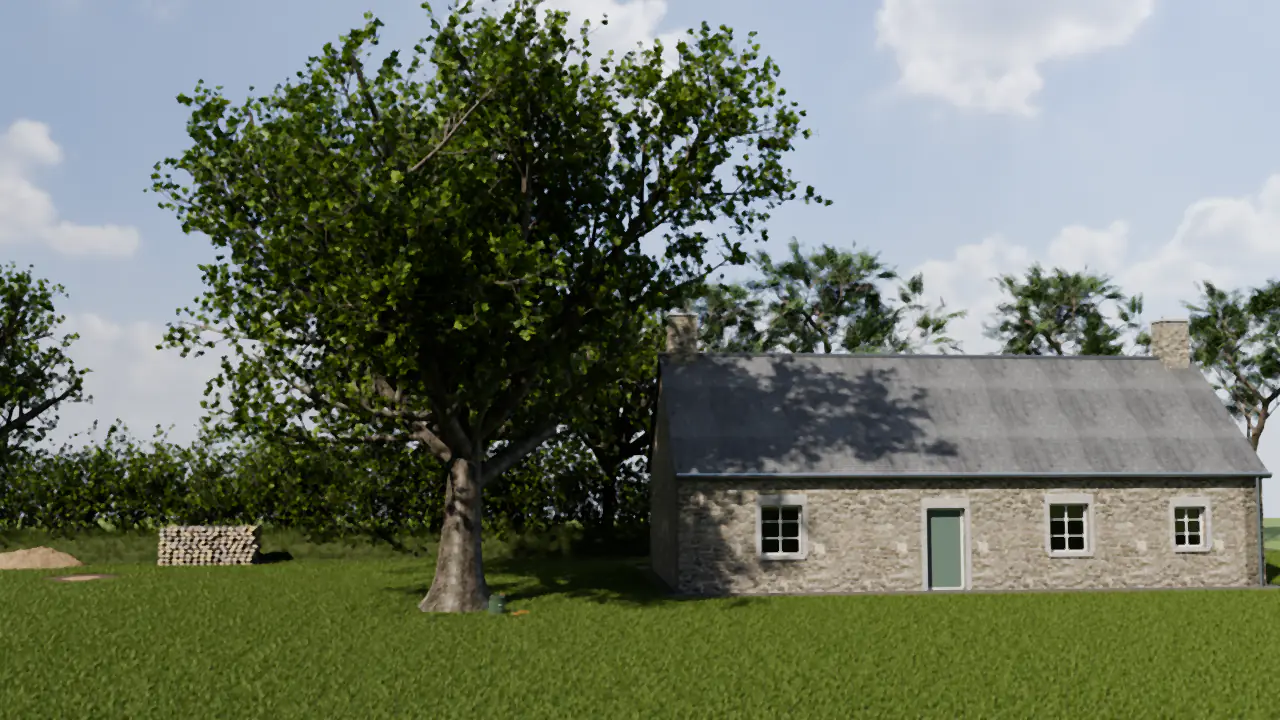 Un arbre, soigné pas à pas : le diagnostic, l’élagage, l’abattage délicat, rien ne se perd (illustration 3D).